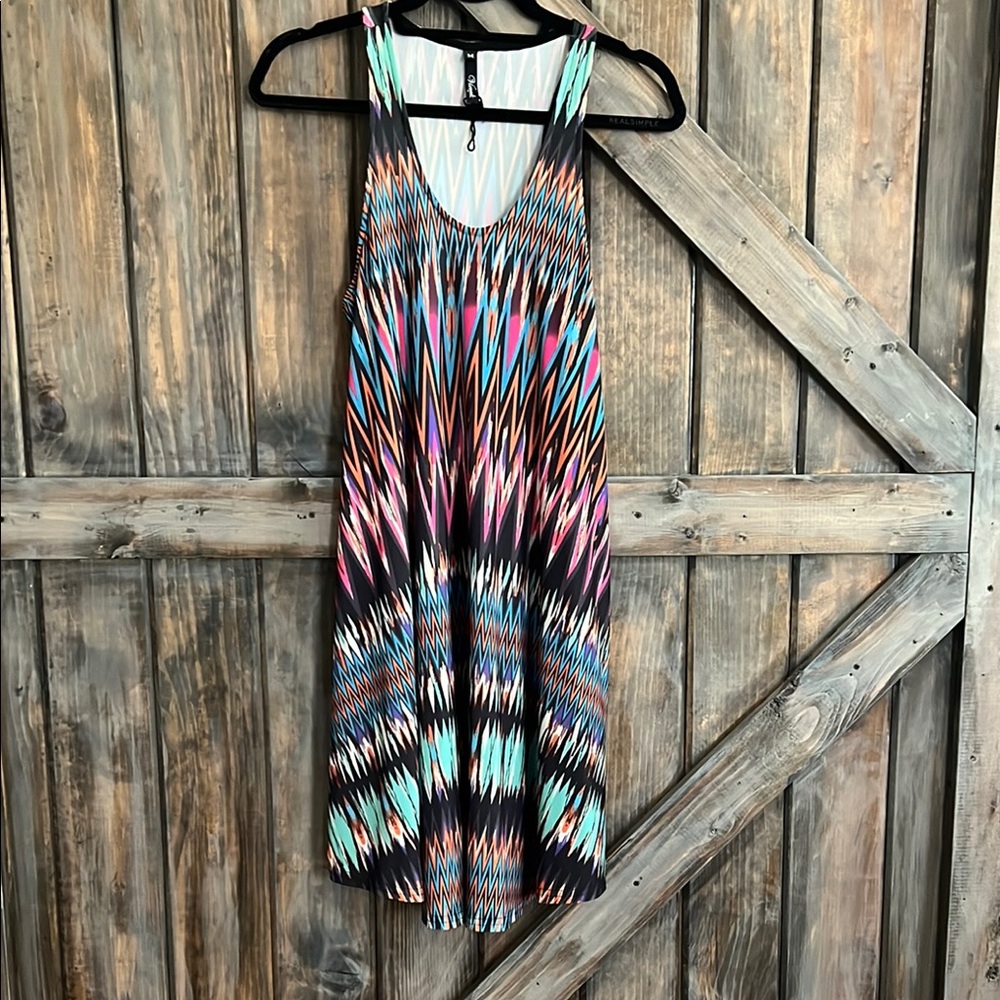 Multicolor Sleeveless Dress